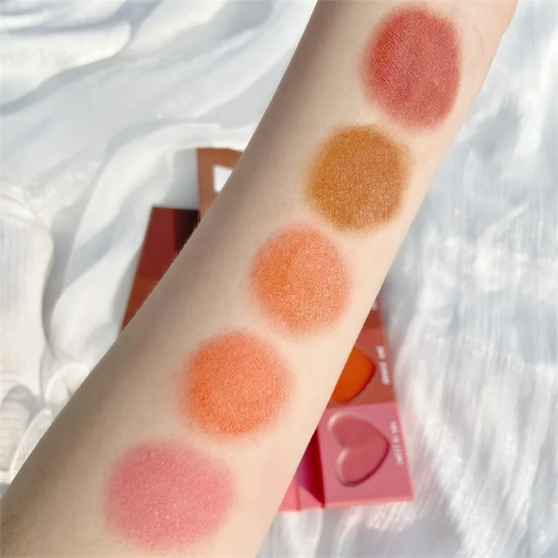 GUICAMI Cream Love Mousse Blush Pan Sunburn Pan Orange Flash Rouge