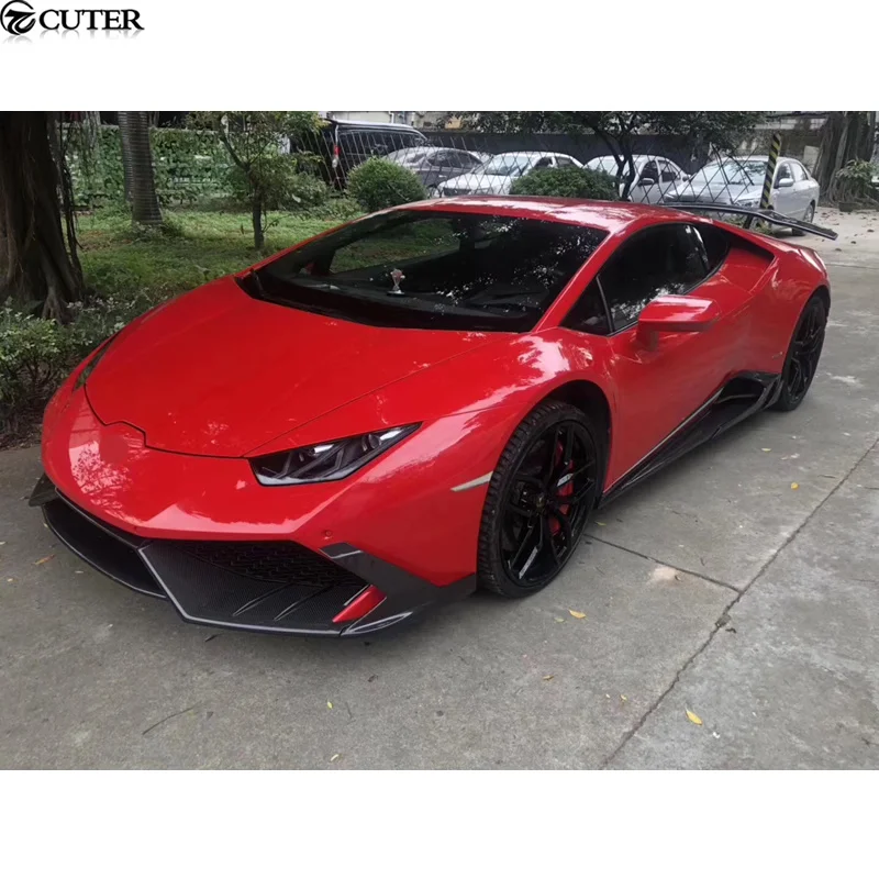 Lp610 Lp580 Carbon Fiber Frp Front Bumper Lip for Huracan Lp610 Lp580 Car Body Kit 2015