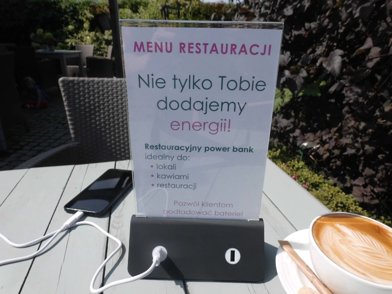 Menu Banco De Potência Em Pé, Suporte De Acrílico, Carregador Do Telefone Inteligente, Universal Restaurante