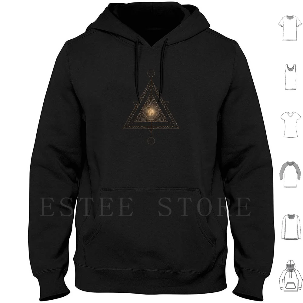 Gold Geometric Glyph Mandala-02 Hoodies Gold Geometric Geometric Shapes Glyph Mandala Symbol Gold Glyph Gold