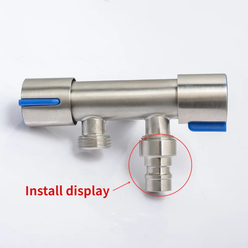 1Pcs Rvs Kraan Connector Wasmachine Gun Quick Connect Pijp 20Mm Slangaansluitingen Thuis Tap Accessoires