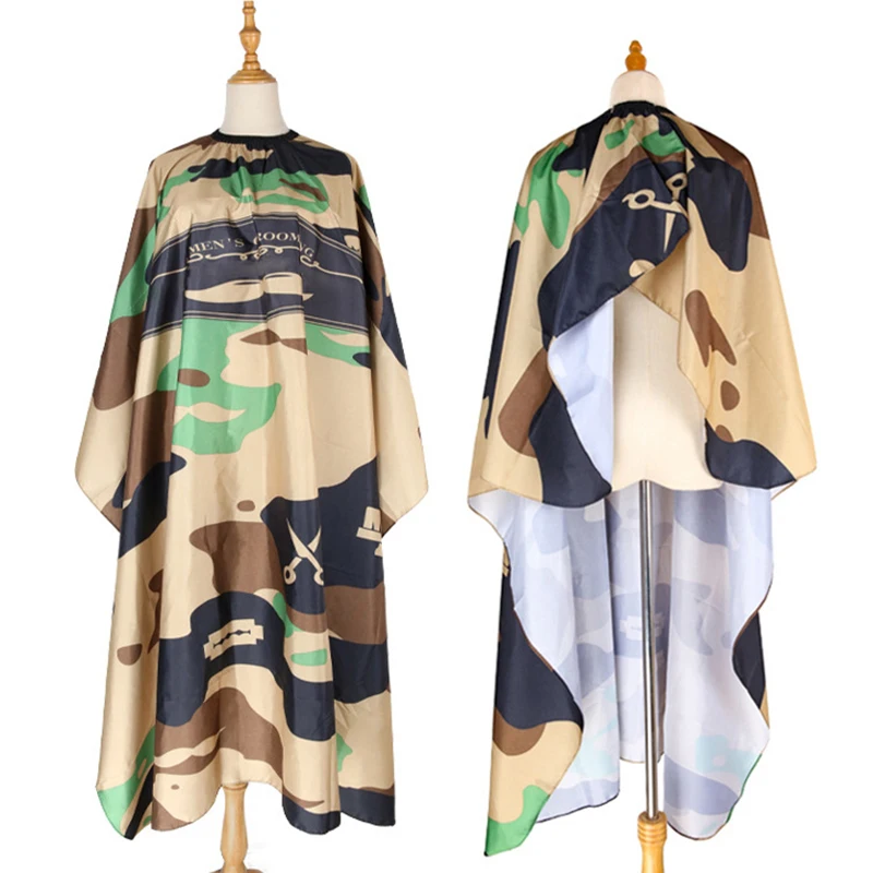 Camouflage Pattern Hairdresser Apron Hairdressing Barber Cloth Hair Cutting Gown Kids&Adult Cape Pro Salon Styling Tool