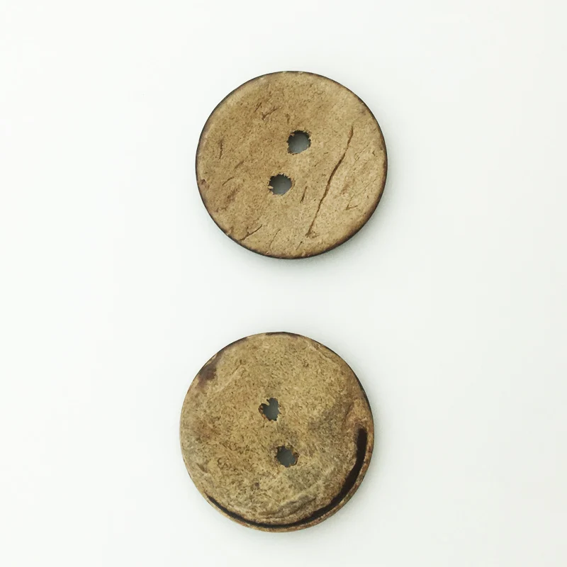 Natural Eco-friendly 9 Sizes Coconut Button For Clothing 2Holes Children Scrapbook Decorative Sewing Accessories WD0148