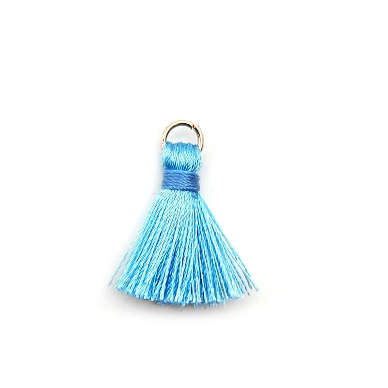 10Pcs/lot 2.5cm Mini Polyester Tassels For Earrings Jewelry Pendant Making Supplies Necklace Findings DIY Craft Decor Materials