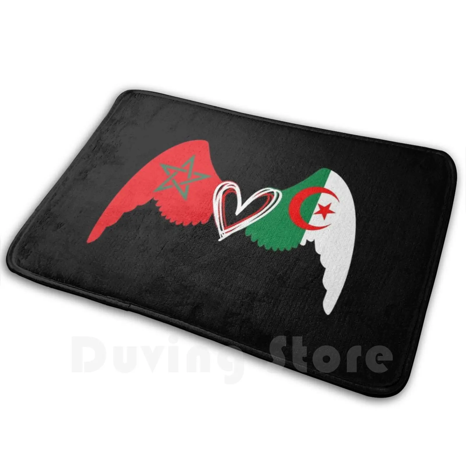 Morocco Algeria Mat Rug Carpet Anti-Slip Floor Mats Bedroom Morocco Algeria Algerian Dz Khawa Maghreb Flag Baby Bebea Algerian