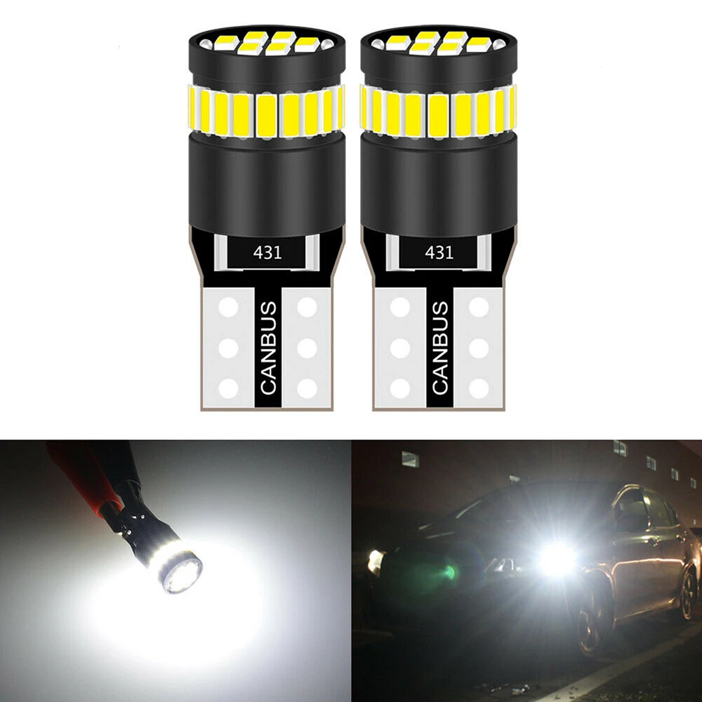 

Car Super White W5W Signal Lights 2pcs 24SMD LED 194 2825 168 Map Dome License Plate Light Bulbs Car Led Lamp Accessories