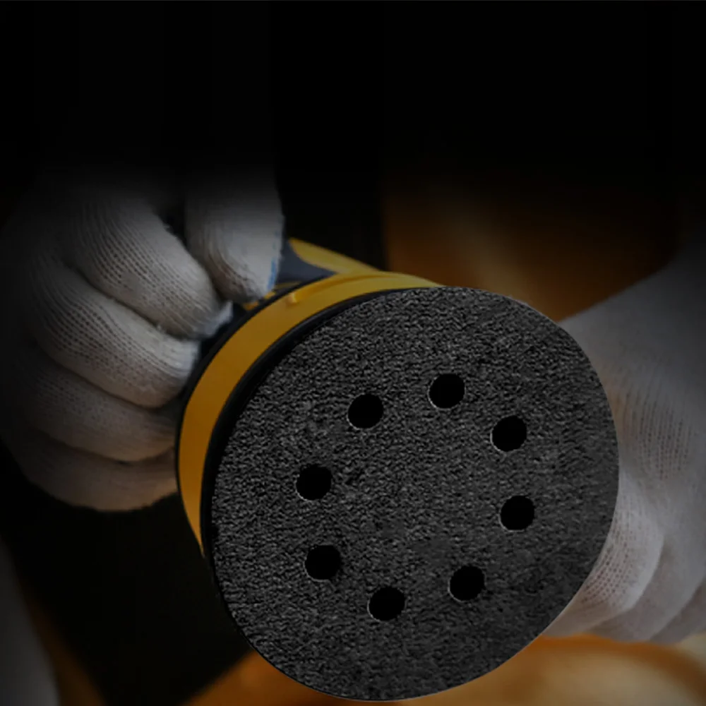 SPTA New Arrival Buffer Pad 5 & 6 Inch Black Heat Emission Cushion Hook&Loop Buffering Pad for Backing Plate images - 6