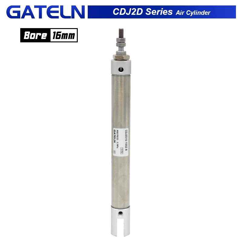 

Double acting cylinder CDJ2D16 mini pneumatic single rod 16mm diameter 10~200mm stroke CDJ2D16-75-B CDJ2D16-100-B