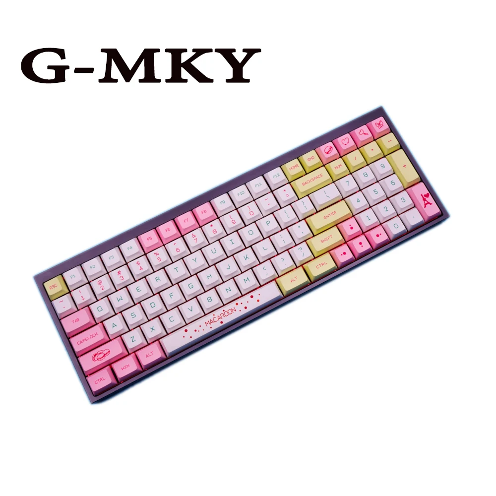 G-MKY Macaron /Ice cream Keycaps PBT Dye-sublimated Keycap XDAS profile For Filco/DUCK/Ikbc MX switch Mechanical Keyboard Keycap