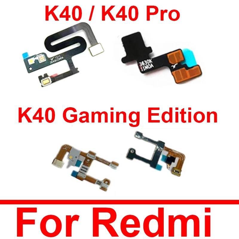 Микрофонный датчик вспышки гибкий кабель для Xiaomi Redmi K40 Gaming K40Pro камера со вспышкой гибкий кабель запасные части