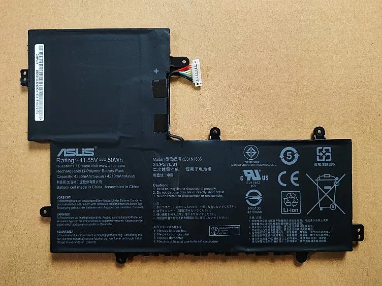 

New genuine Battery for ASUS C204MA C214MA 0B200-03370000, 0B200-03370100, C31N1836, C31N1836-1 11.55V 50WH