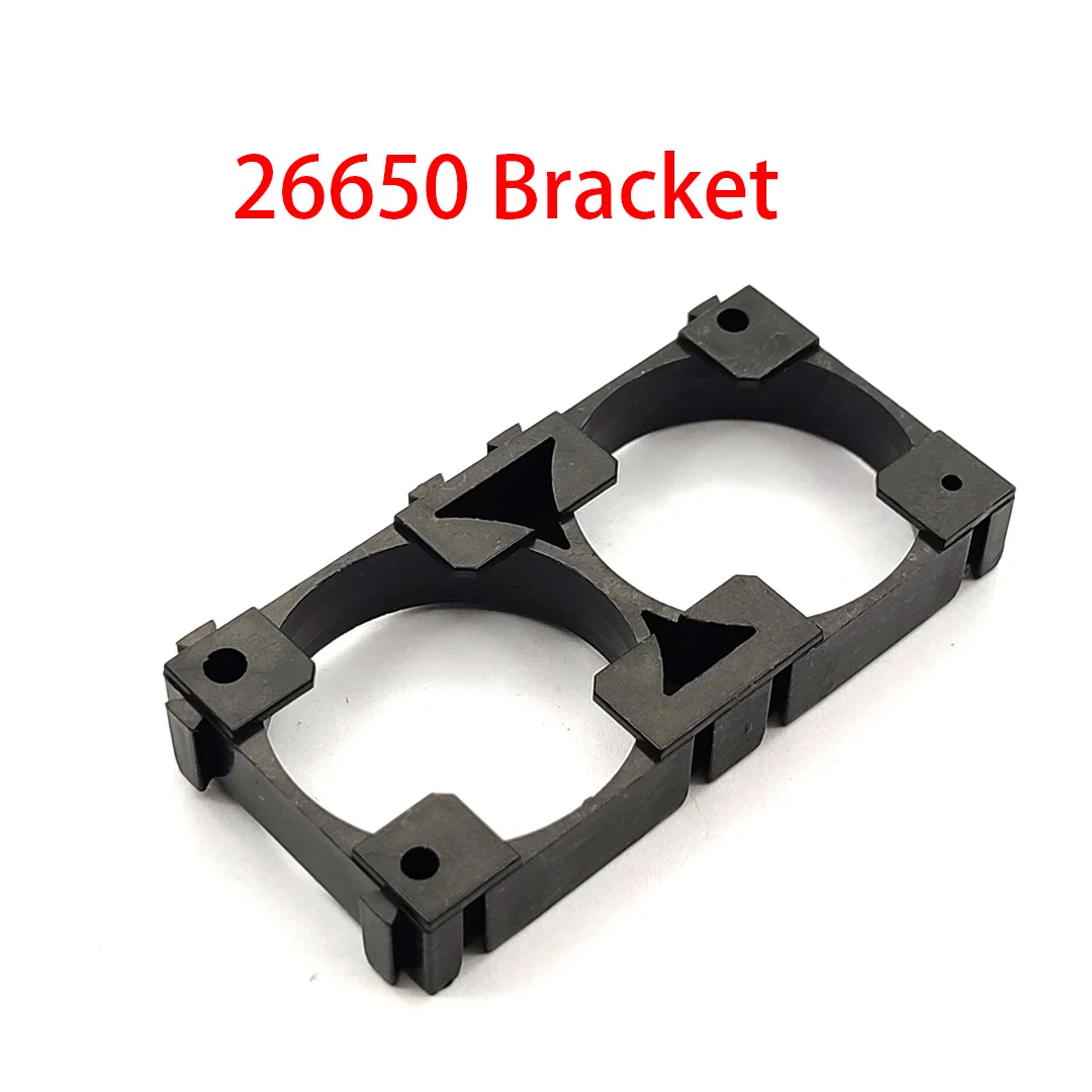 10 Pcs 26650 Battery Holder 26650 Bracket Cell Safety Anti Vibration Plastic Brackets DIY