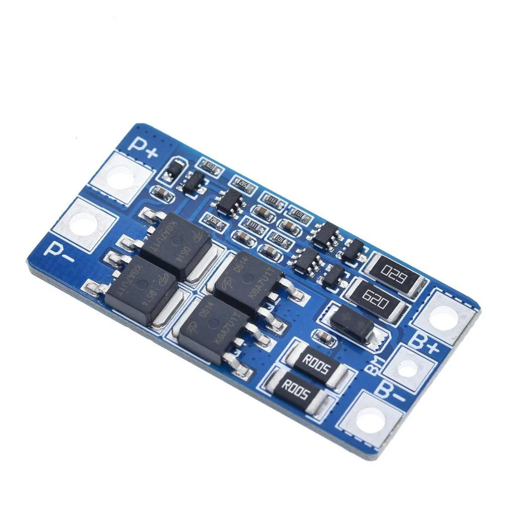 

2S 10A 7.4V 18650 lithium battery protection board 8.4V balanced function/overcharged protection