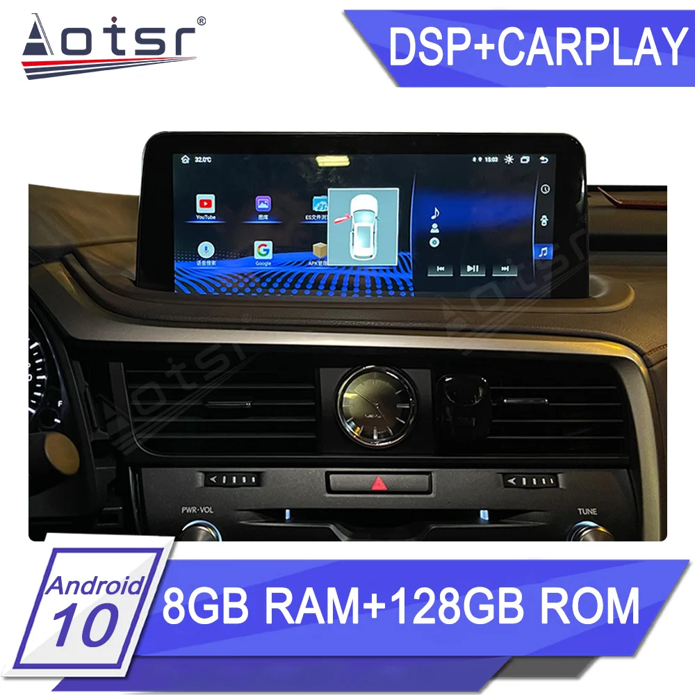 

For Lexus RX RX200 RX350 RX450 2018 - 2021 Android Auto Car Radio GPS Navi Central Multimedia Player Carplay Wireless Screen