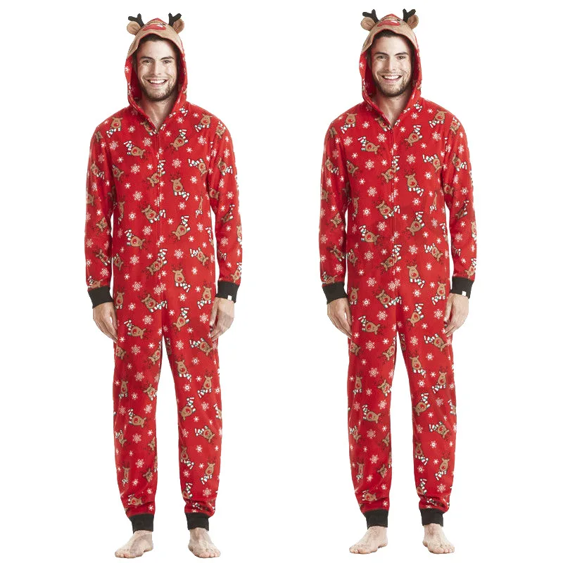 New Year\'s Family Matching Christmas Pajamas Sets Mom and Dad Baby Kid Clothes Print Family Outfits Sleepwear Nightwear 4 Styles