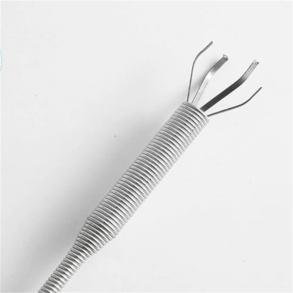 61.5cm Flexible Sink Claw Pick Up Kitchen Cleaning Tools Pipeline Dredge Sink Hair Brush Cleaner Bend Sink Tool With Spring Grip