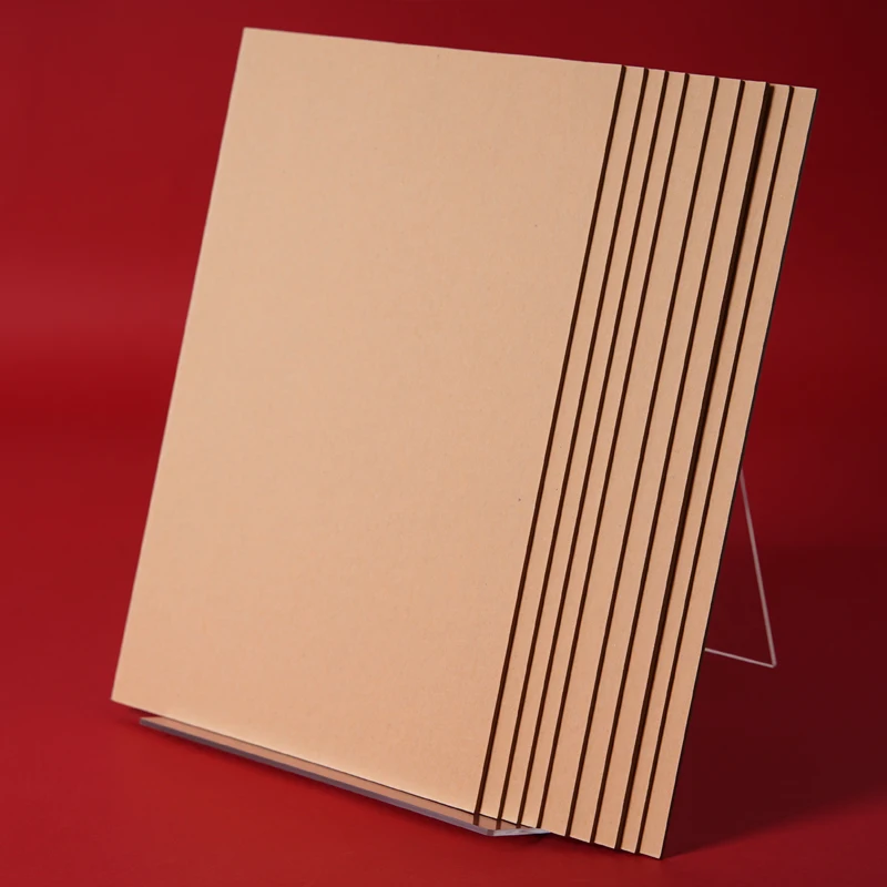 Papel Kraft grueso para fabricación de tarjetas, cartón grueso para manualidades, tablero de respaldo de aglomerado de 1, 2 y 3MM, color marrón, A4,