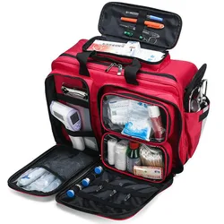 Kit di pronto soccorso vuoto borsa di salvataggio riflettente multifunzione impermeabile borsa da visita per medico di emergenza sportiva da viaggio a casa