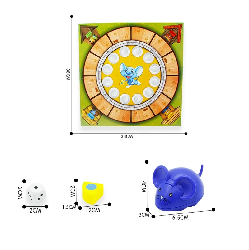 Mouse Cheese Color Cognitive Intelligence Parent-child Interaction Family Gathering Multiplayer Board Game