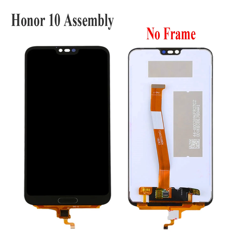 WEIDA Original LCD For HUAWEI Honor 10 Display Touch Screen Frame For Huawei Honor 10 LCD Display On Col-L29 With FingerPrint