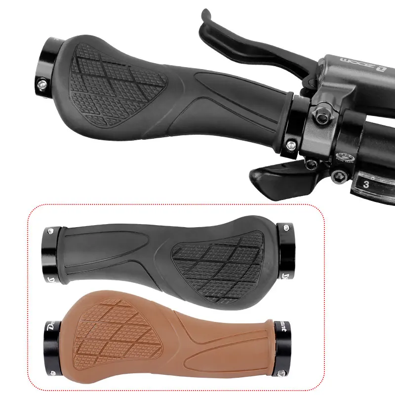 Deemount Eco-friendly Rubber Grips Special Pattern Texture Surface Anti-skid Bar End Double Side Locking Comfy Hand Feel