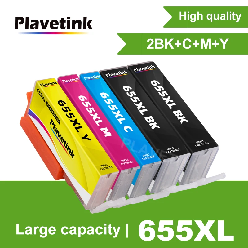 

Чернильный картридж Plavetink 5 шт., сменный картридж для HP 655 XL, для HP 655 Deskjet 3525 5525 4615 4625 4525 6625, картриджи для принтера