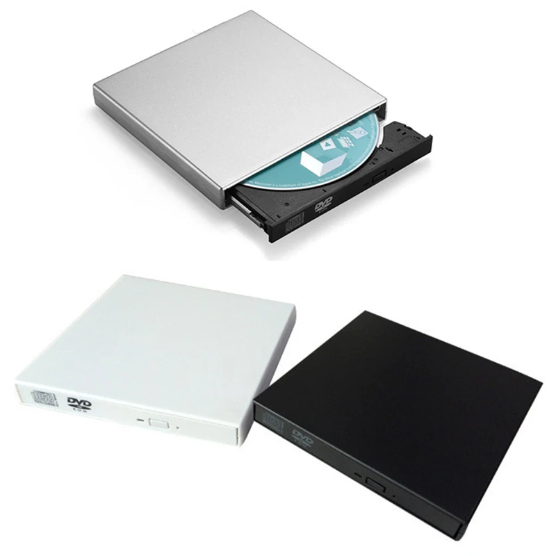 USB 2.0 Optical Drive CD RW CD-RW Player Portable External DVD Drive Recorder  for Macbook Laptop Computer PC Windows 7/8