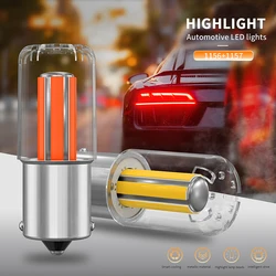 2x 6 Side COB 1156 1157 BA15S BAY15D P21/5W LED Bulbs Filament Brake Reverse Lights Turn Signal Lamp Tail Bulbs White Yellow Red