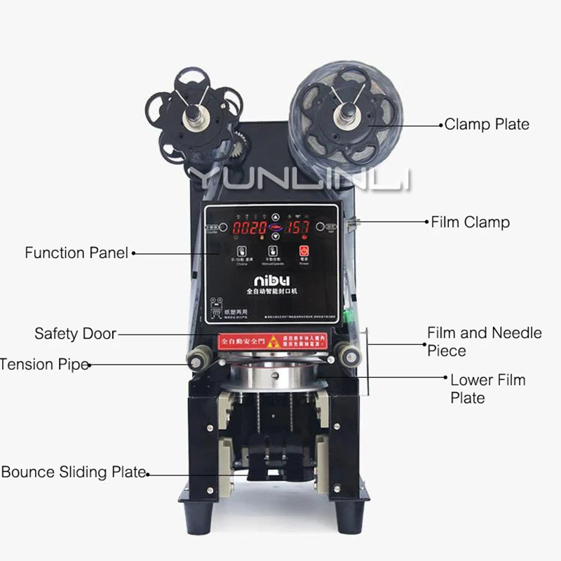 Vedação de Chá de Leite Máquina de Bebidas comercial/Nivelamento Da Máquina de Leite de Soja 220V Copo de Papel/Copo De Plástico Seamer 009