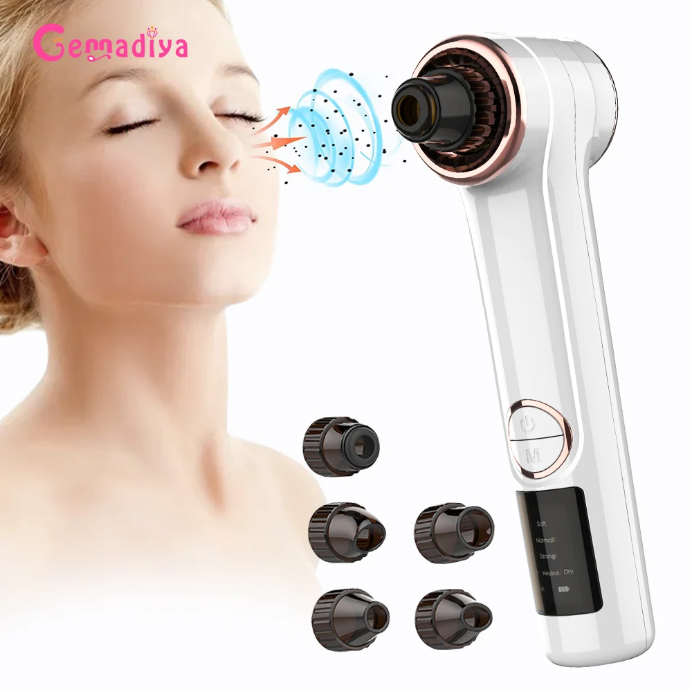 

Heating Blackhead Remover Vacuum Pore Cleaner Pimples Squeeze Acne Remover Electric Removes Nose Black Dots Face Clean Care Tool