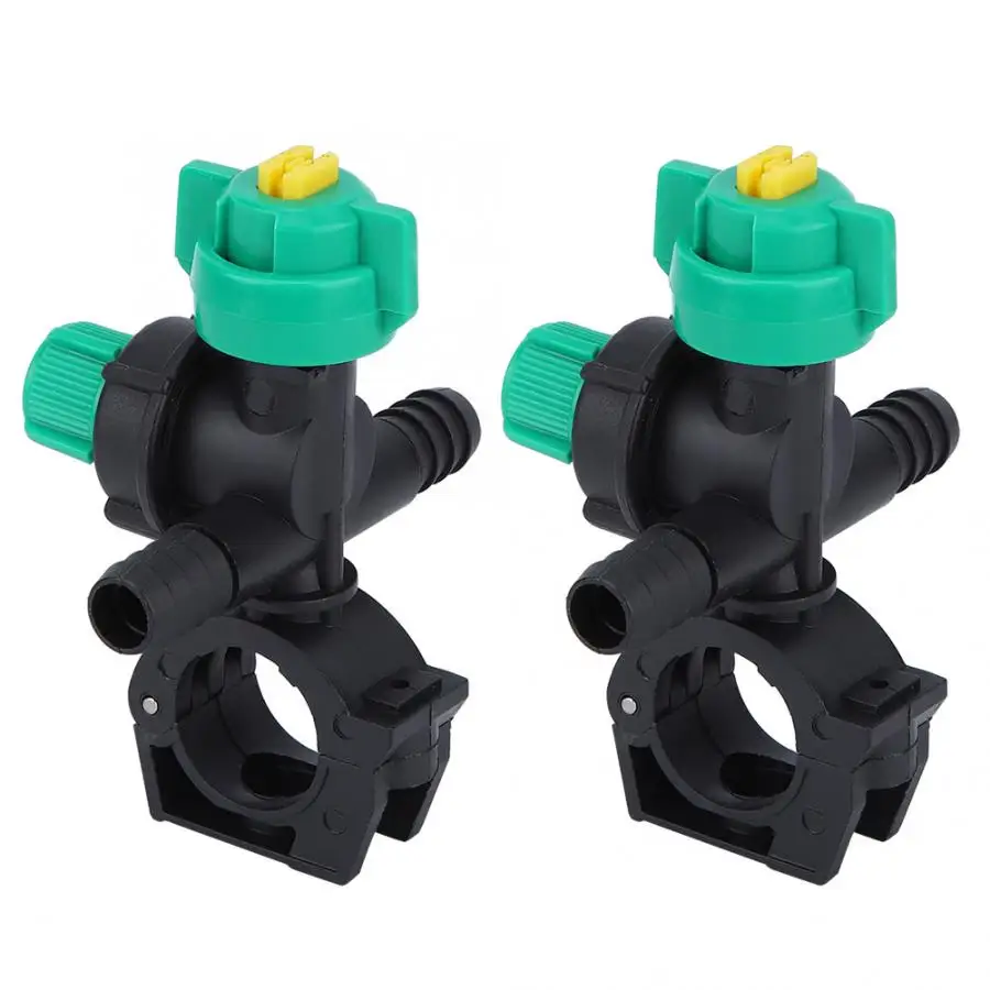 2Pcs External Thread Agricultural Sprayer Fan Shaped Spraying Nozzle for Agriculture Tubing