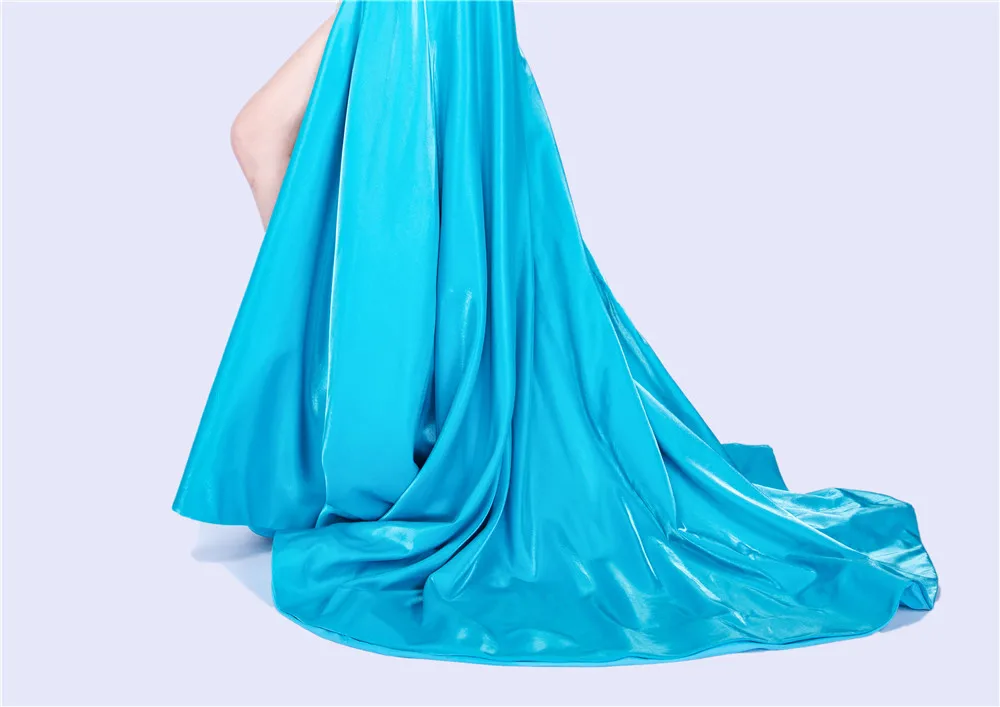 Robe De Soiree Abendkleid Lange 2020 Satin Formale Kleid Spaghetti-trägern Spitze Lange Prom Kleider mit Taschen