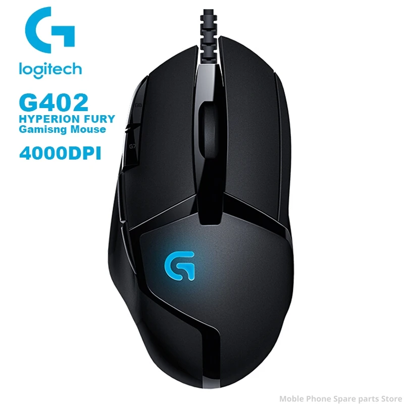 

Logitech G402 Hyperion Fury FPS with 4000DPI High Speed Fusion Engine 32-BIT ARM Processor Support Windows 10 8 7 Gaming Mouse