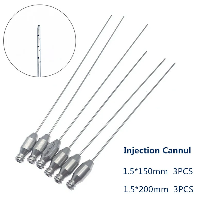 Liposuction Cannulas Fat Aspiration Needles Set Infiltration Cannulas Liposuction Injection Needles Stainless Steel