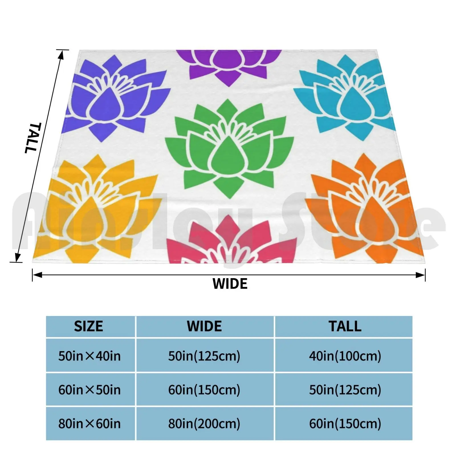Lotus Chakra , The Chakra System , , Red , Sacral , Orange , Solar , Yellow , Blanket Fashion Custom Lotus Chakra The