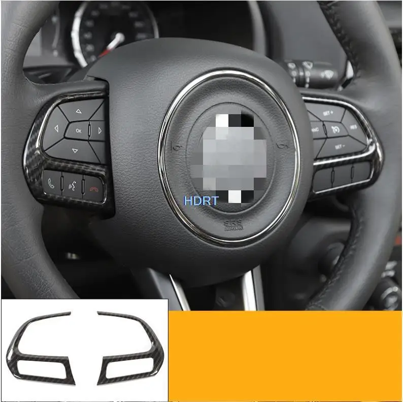 Car styling Carbon fibre interior protection cover sticker decoration For Jeep Compass 2017 2018 2019 2020 Accessories