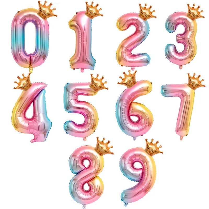 

Happy Birthday Balloons 32 Inch Number Balloon Latex Helium Balloon Pearl Party Balloon Party Ball Kid Child Toy Wedding Ballons
