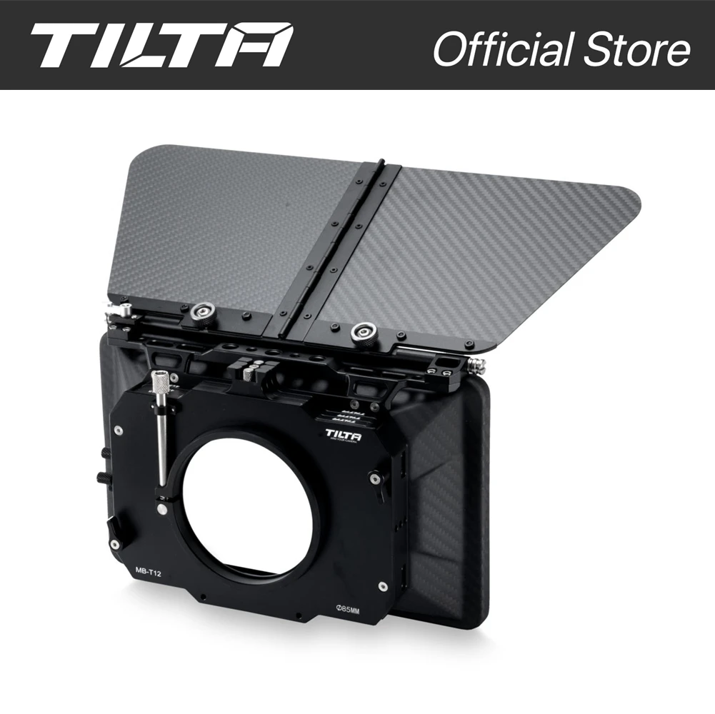 TILTA MB-T12 4×5,65 Carbon Fiber Matte Box (Clamp-on) mit Einzelunterseite für 15mm Rod Support Rig für 5D4 RED ARRI SONY DSLR
