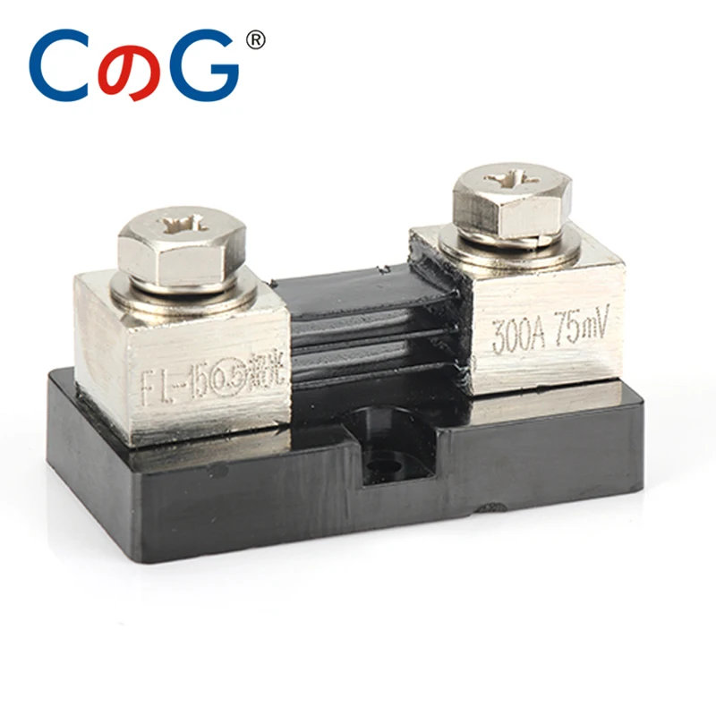 CG FL-15 0.5 Class 200A 300A 75mV Shunts Brass Current Electrical Plating Tolerance 0.5% DC Mount Shunt Resistor With Base