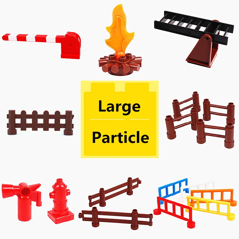 Big Size Diy Building Blocks Accessories Fire Desk ladder hydrant Toys For Children Compatible With Brands Bricks Kids Gift