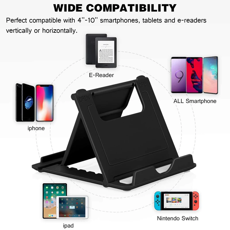 Urgrico Adjustable Phone Stand for tablet iPhone11 Xiaomi Samsung S10 Foldable Mobile Phone holder Stand Desk For iPad iPhone 12