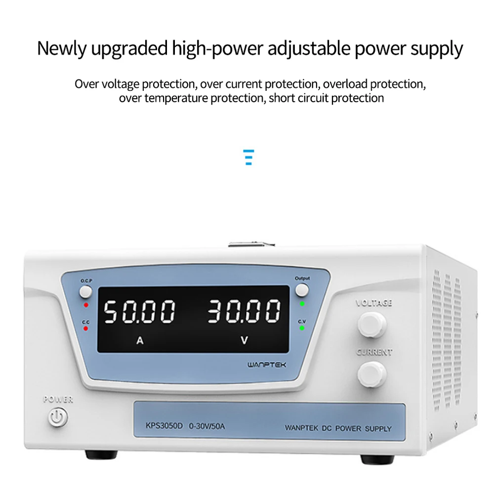 

30V 50A 1500W Encoder Adjustment Knob Control DC Power Supply Upgrade Four-digit Digital Stabilizer Laboratory Test KPS3050D