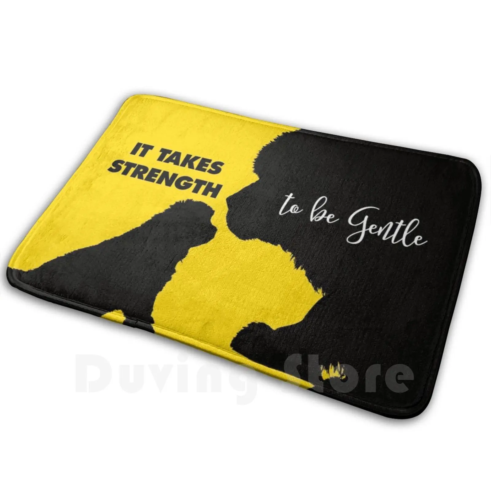 It Takes Strength Newfie Mat Rug Carpet Soft Non-Slip Mat Rug Carpet Cushion Newf Newfoundland Newfoundland Dog Newfy Newfie