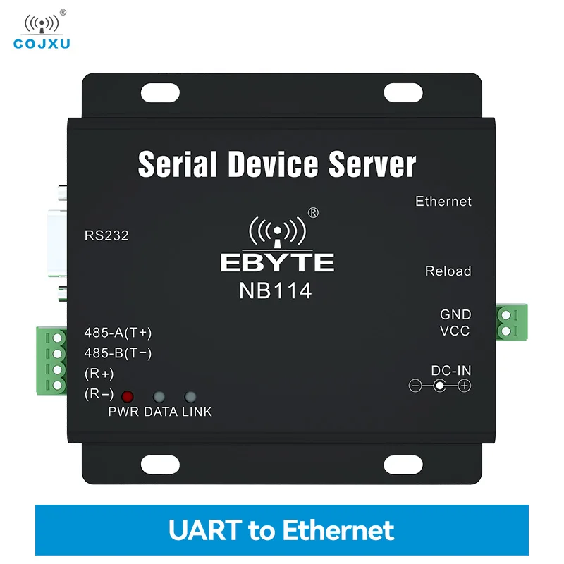 UART to Ethernet Serial Server RS485 RS422 RS232 RJ45 MQTT HTTP TCP RTU UDP PLC Cojxu NB114 Long Distance Modbus Gateway Modem