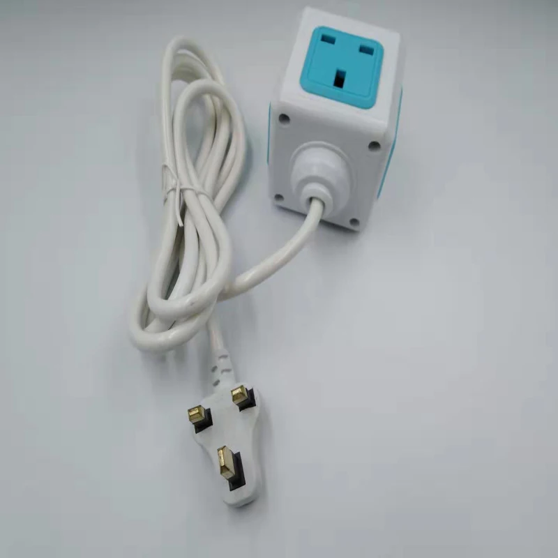 

Smart Home PowerCube Socket UK Plug 4 Outlets Adapter Power Strip With 1.5m Cable Length