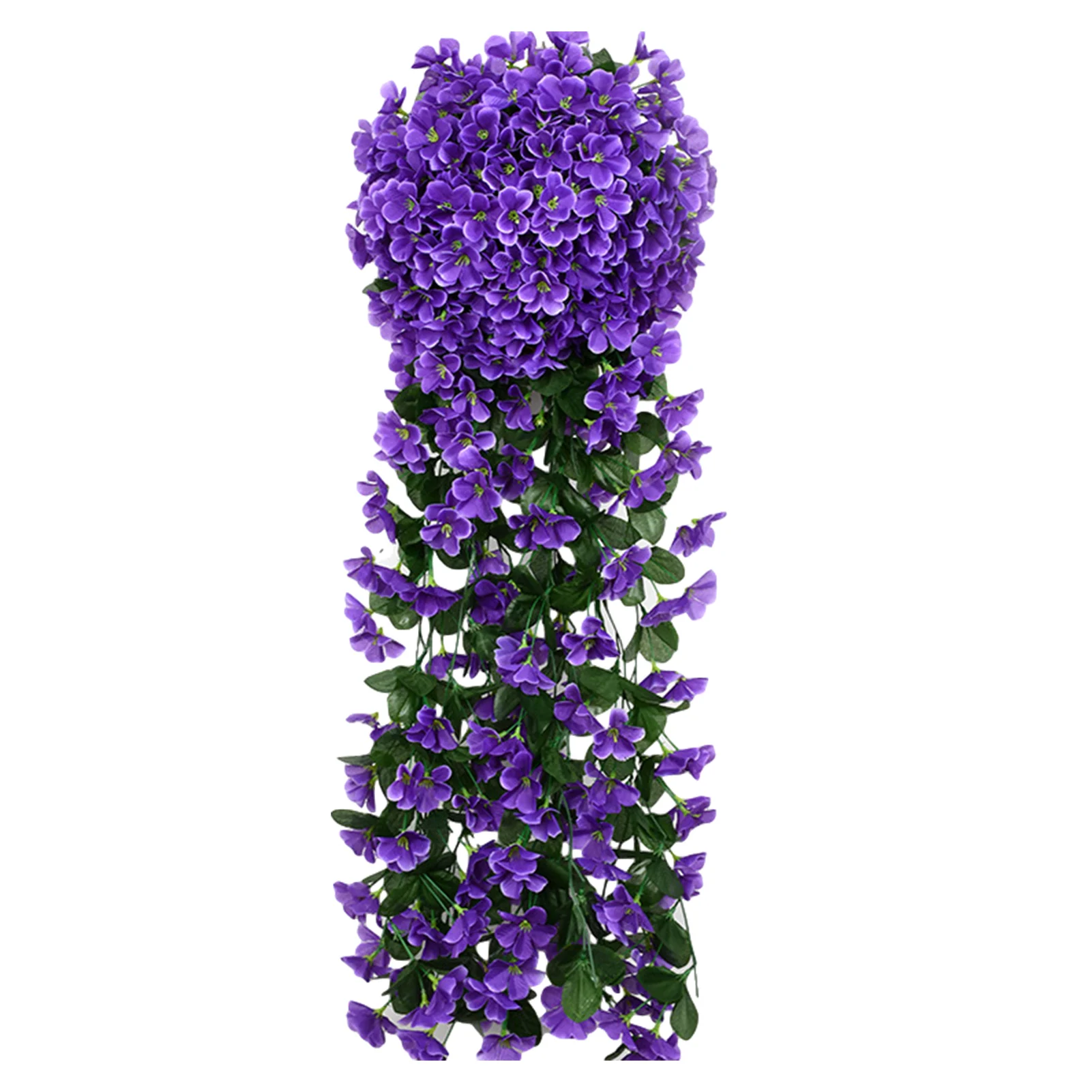 Artificial Ivy With Flower Wreath Simulated Violet Chlorophytum Wall Hanging Home Gardens Decoration Wedding Celebration