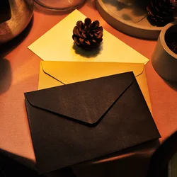 10pcs Black White Kraft Paper Business Envelopes Vintage  Envelope for Business Wedding Invitation Gift Envelopes