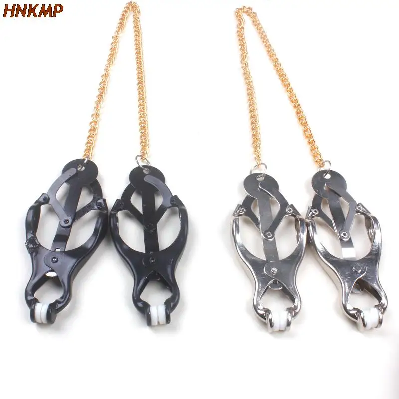 Bondage Gear Hard Clover Nipple Clamps Clips Games Sex Toys Adult Products For Women Metal Nipple Clamps Steel Breast
