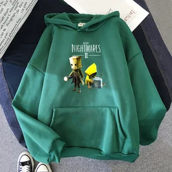 Little Nightmares Hoodie Print Pocket Long Sleeve Women Men's Sweatshirts Streetwear Horror Adventure Game Clothes Tops Harajuku