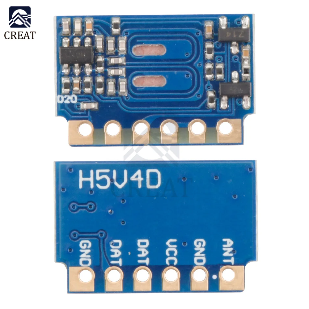 H5V4D DC 5V 433Mhz MINI Wireless Receiver Module ASK Remote Transceiver Passthrough 1mA Current For Wireless Switch/Doorbell DIY